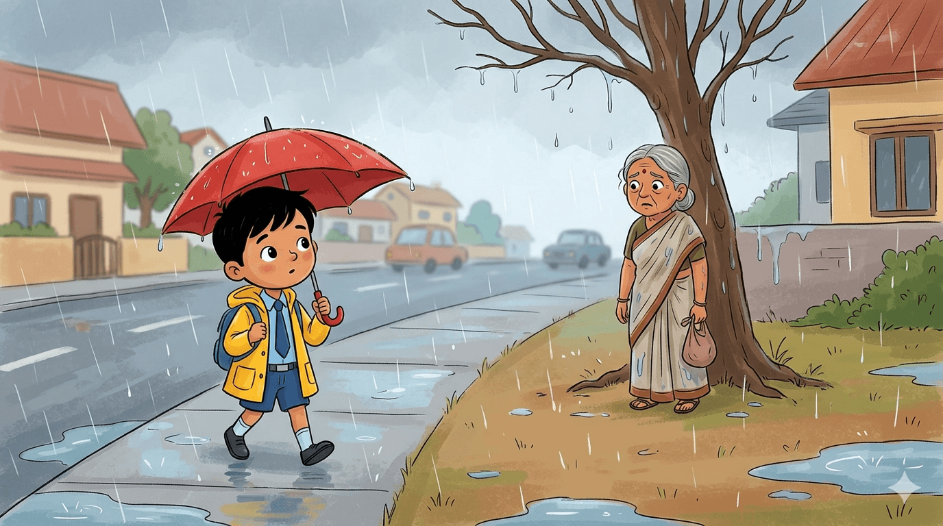 The Boy Who Shared His Umbrella cover